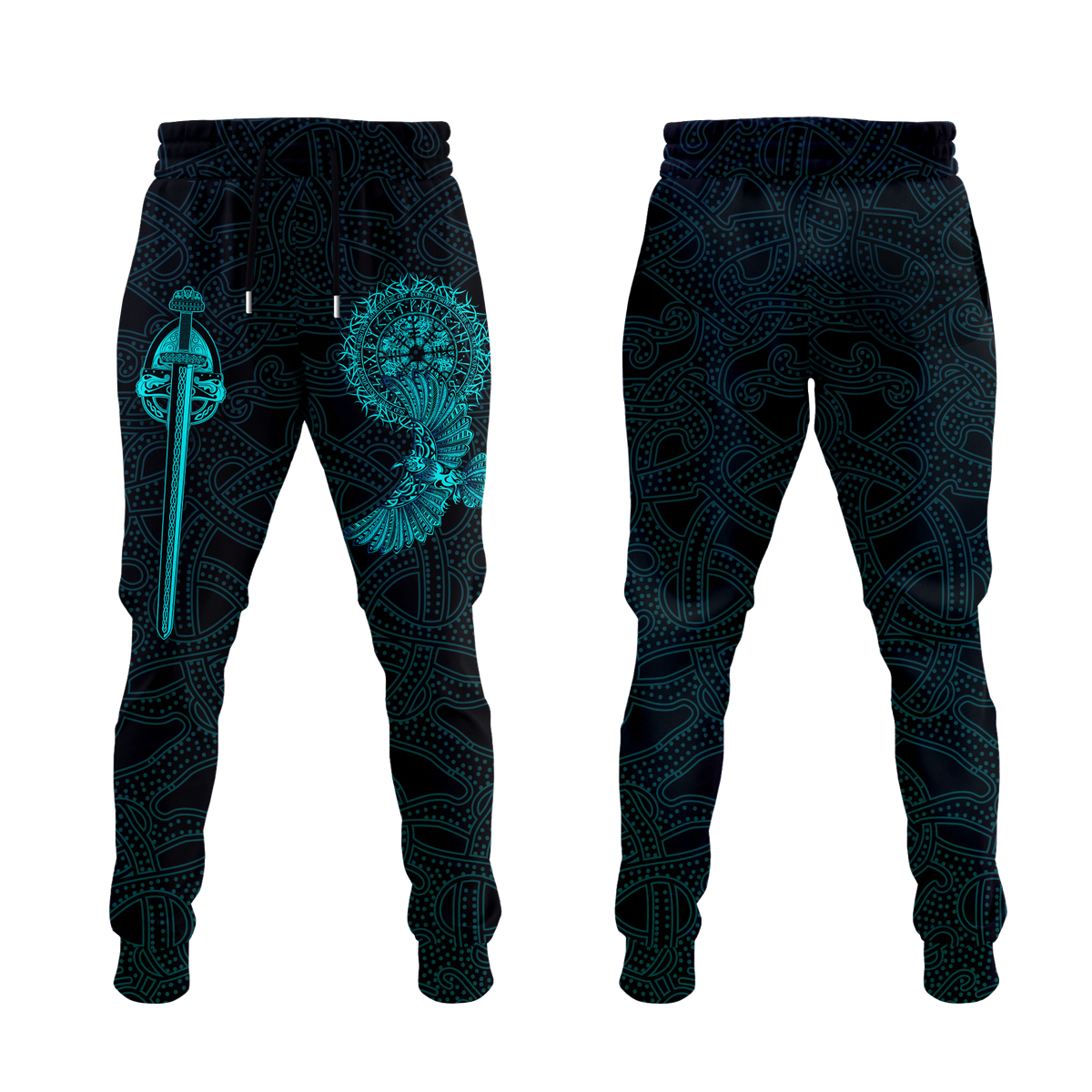 viking-raven-tattoo-art-jogger-pants