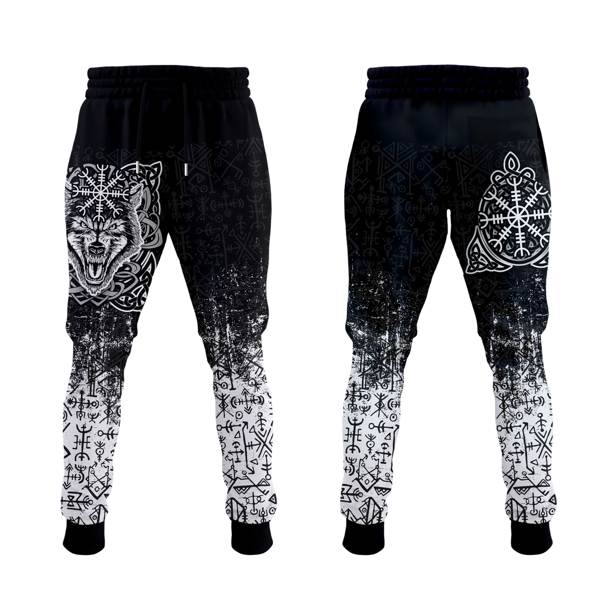 viking-wolf-with-vegvisir-art-jogger-pants