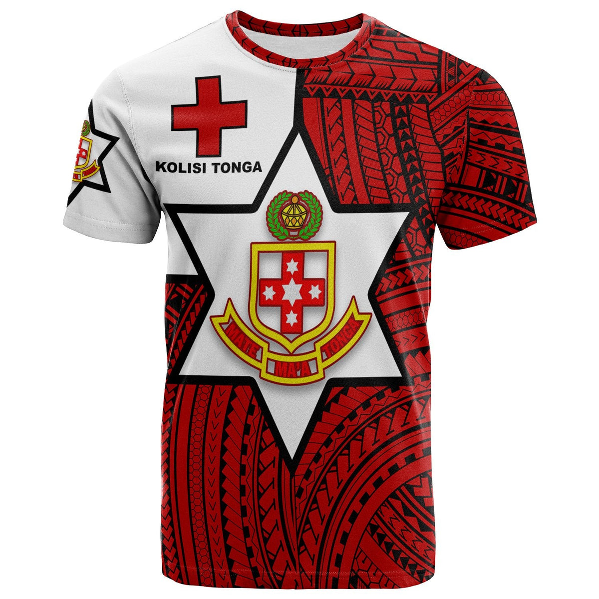 Kolisi Tonga T Shirt Mate MaA Tonga Red Original LT20 - Wonder Print Shop