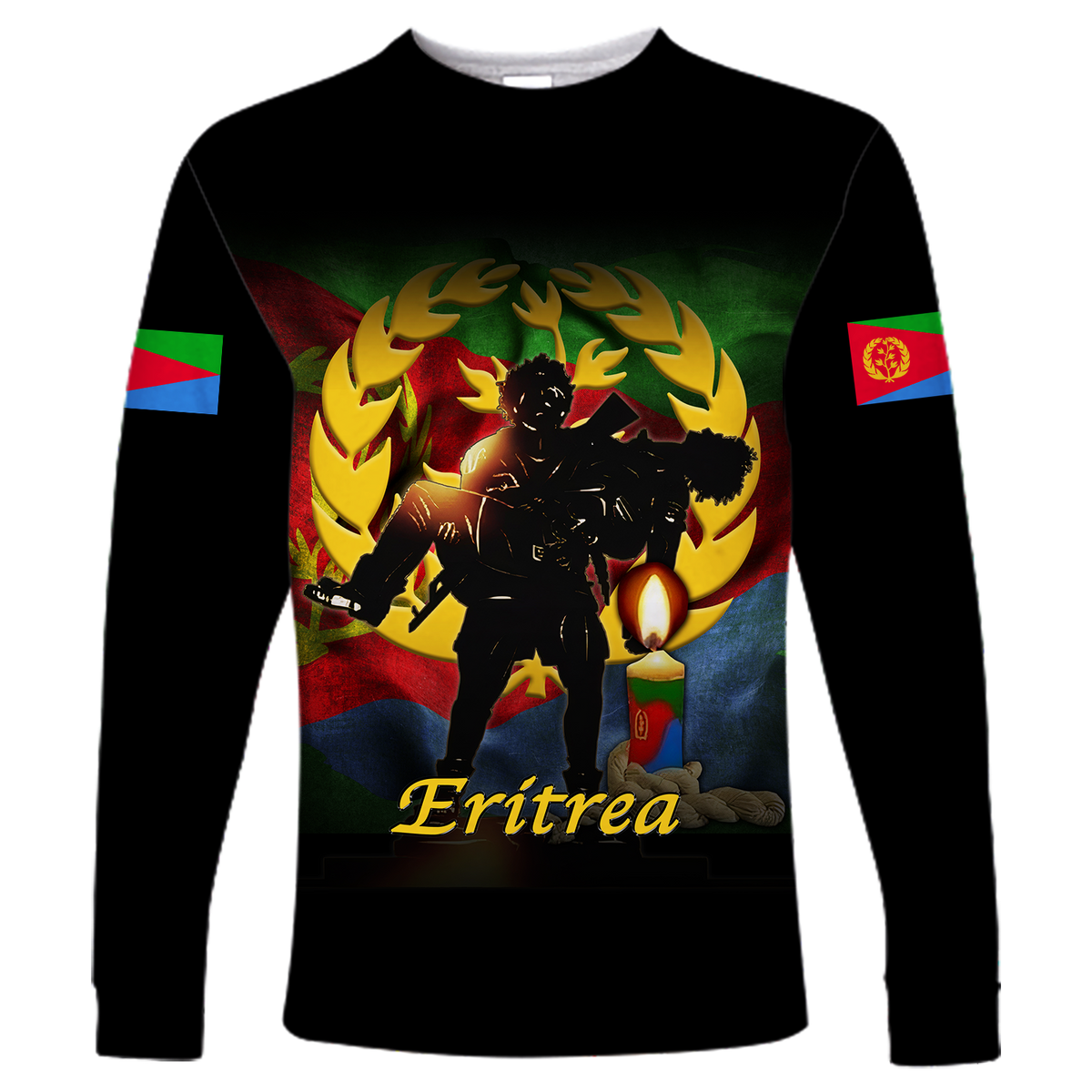 Eritrea Martyrs Day Candle Vigil Long Sleeve Shirt LT12 - Wonder Print Shop