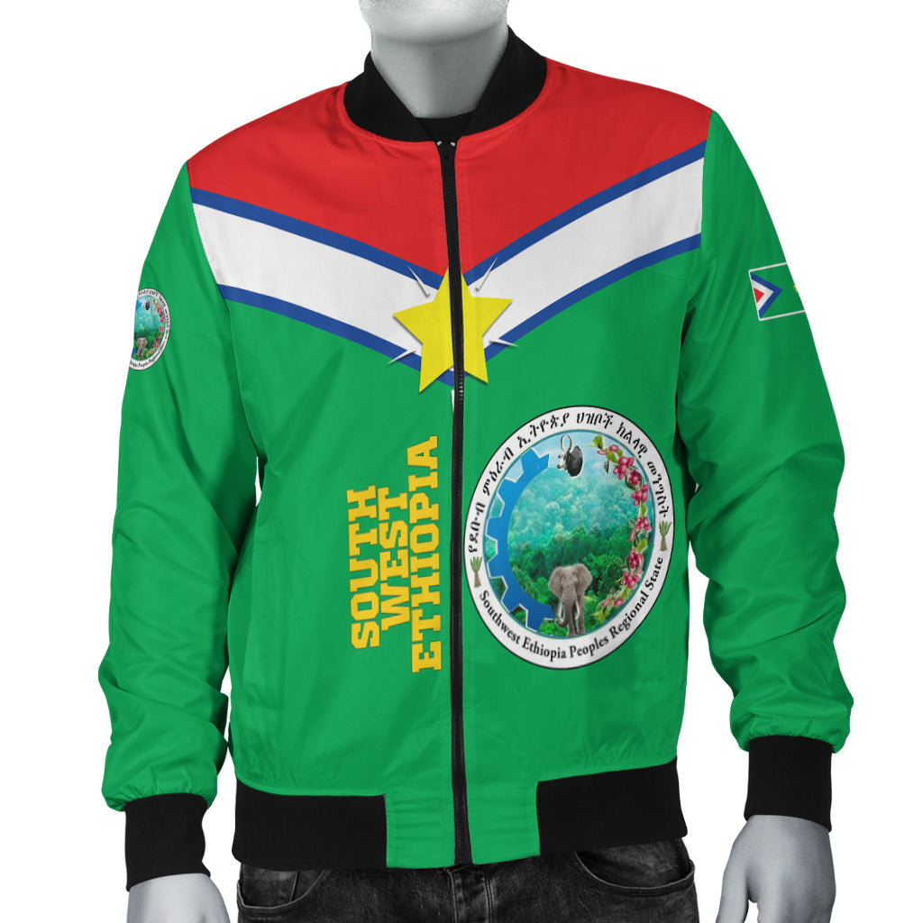 South West Ethiopia Pride Bomber Jacket LT12 - Wonder Print Shop