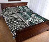 Polynesian Quilt Bed Set Turtle With Ethnic Motives and Floral Elements LT20 - Wonder Print Shop