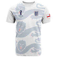 Custom England T Shirt Football 2022 LT2 - Wonder Print Shop