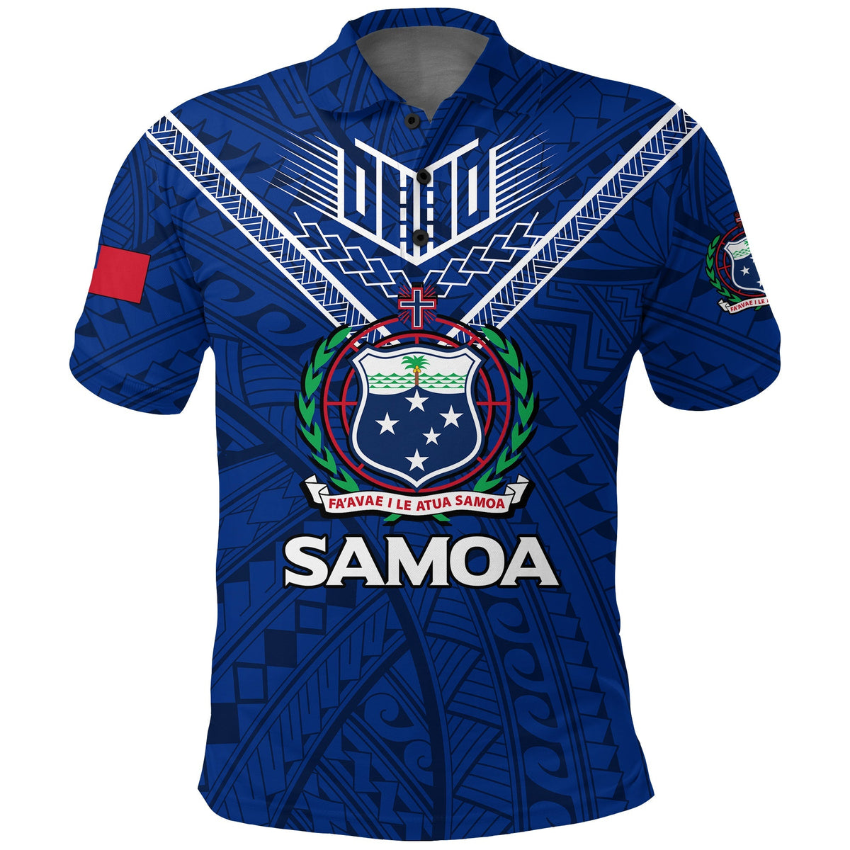 Samoa Polo Shirt Samoan Warrior Pride LT12 - Wonder Print Shop