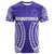 Custom Cook Islands T Shirt Rarotonga Purple Tribal Pattern LT12 - Wonder Print Shop
