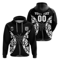 Custom Personalised Fiji Rugby Sevens Fijian Tapa Pattern Hoodie LT12 - Wonder Print Shop