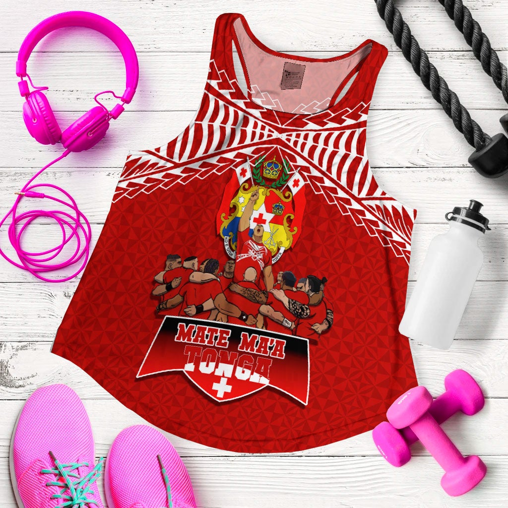 Mate Ma'a Tonga Sipi Tau Women Tank Top LT12 - Wonder Print Shop