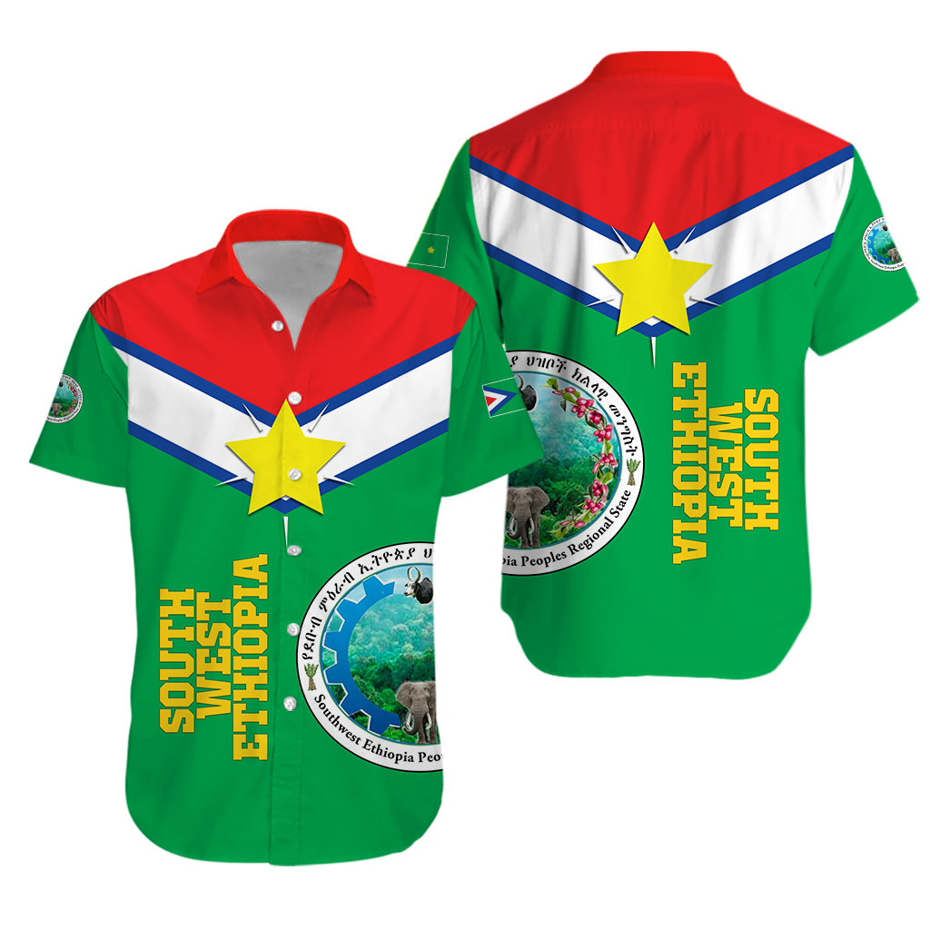 South West Ethiopia Pride Hawaiian Shirt LT12 - Wonder Print Shop