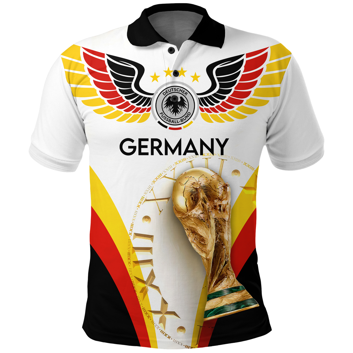 Germany Polo Shirt Football 2022 LT2 - Wonder Print Shop