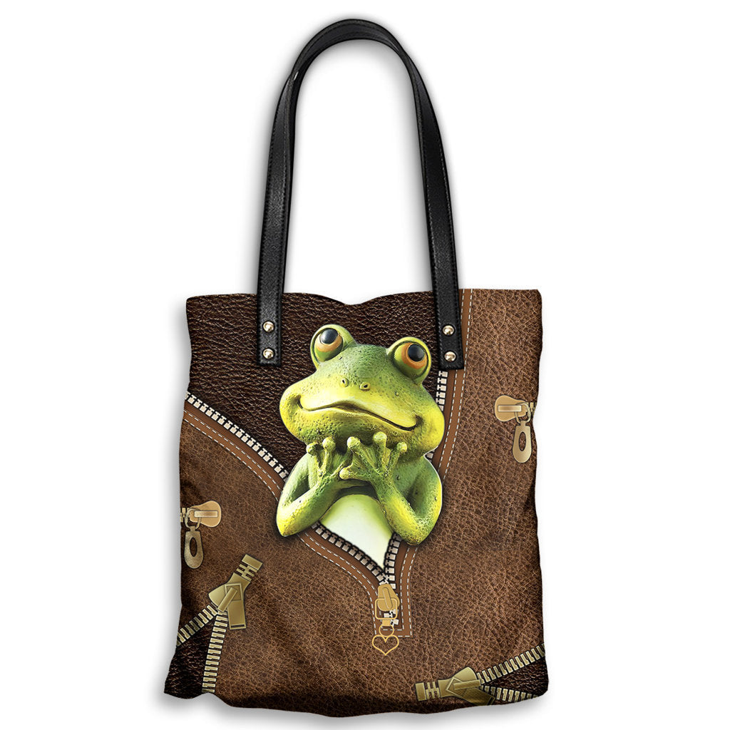 frog-so-cute-in-my-bag-leather-hand-bag