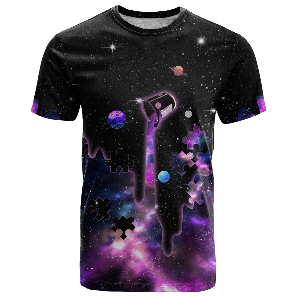 Autism Awareness Month Neurodiversity Galaxy Style T Shirt TS07 - Wonder Print Shop