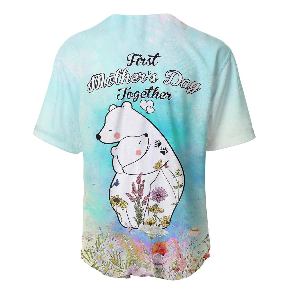 Mother's Day Mama Bear Mix Wild Flowers Baseball Jersey TS07 - Wonder Print Shop