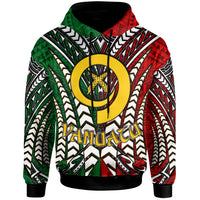 Vanuatu Hoodie Custom Vanuatu Independence Anniversary With Arm Polynesian Patterns Hoodie LT10 - Wonder Print Shop