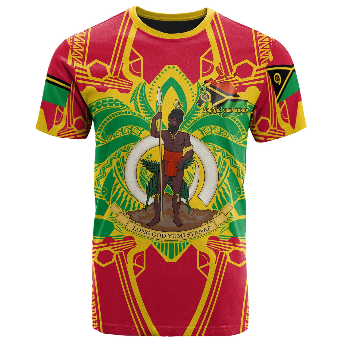 Vanuatu T Shirt Custom Vanuatu Pride With Polynesian Culture T Shirt LT10 - Wonder Print Shop