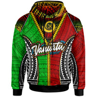 Vanuatu Hoodie Custom Vanuatu Independence Anniversary With Polynesian Patterns Hoodie LT10 - Wonder Print Shop