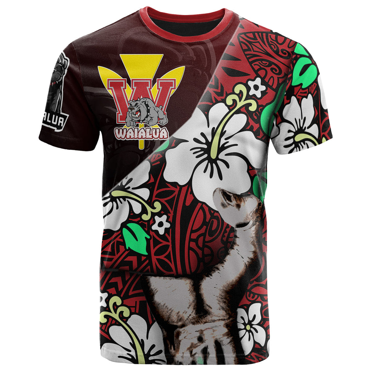 Hawaii Waialua School Polynesian Patronage T Shirt The Waialua High and Intermediate School Bloods In My Veins LT10 - Wonder Print Shop