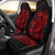 Hawaii Humpback Whale With Hibiscus Tribal Red Car Seat Covers LT12 - Wonder Print Shop