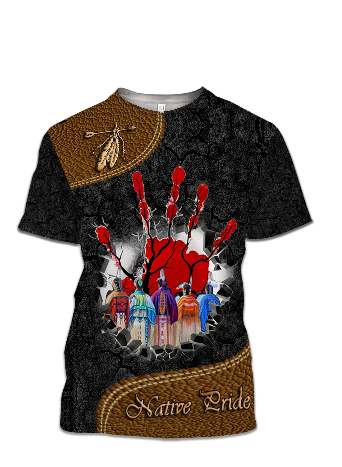 Native American Girls American 3D T Shirt LT10 - Wonder Print Shop