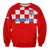 (Custom Personalised) Croatia Football 2022 Checkerboard Sweatshirt