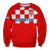 (Custom Personalised) Croatia Football 2022 Checkerboard Sweatshirt - LT12 - Wonder Print Shop