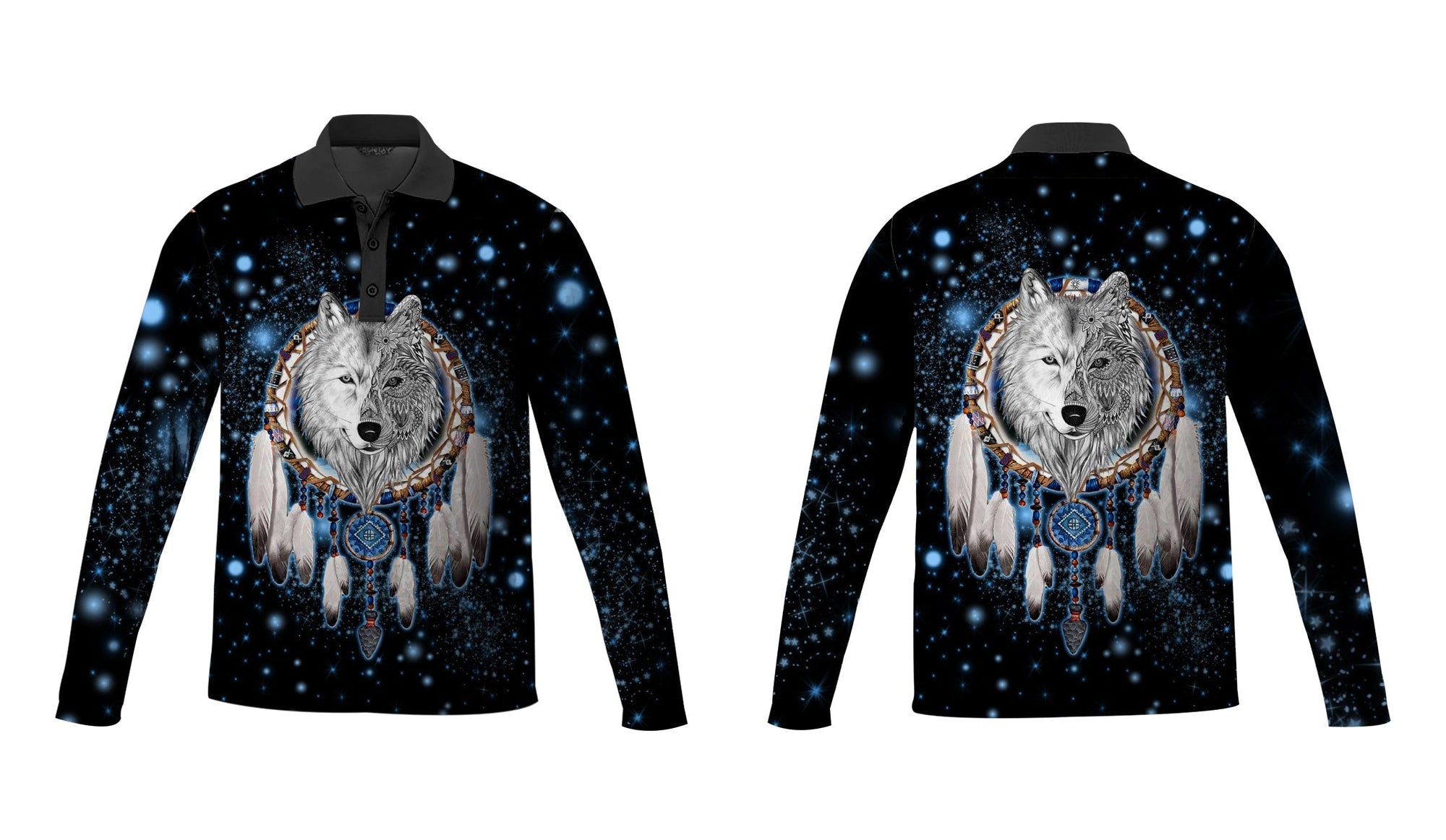galaxy-dreamcatcher-wolf-3d-native-american-polo-long-sleeve