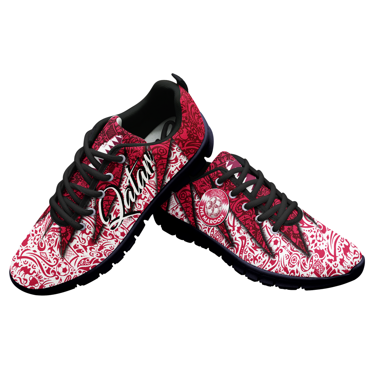 Qatar Football Team World Cup 2022 Sneaker - LT2 - Wonder Print Shop