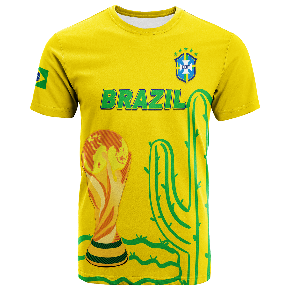 Brazil Champion Football 2022 T Shirt LT12 - Wonder Print Shop