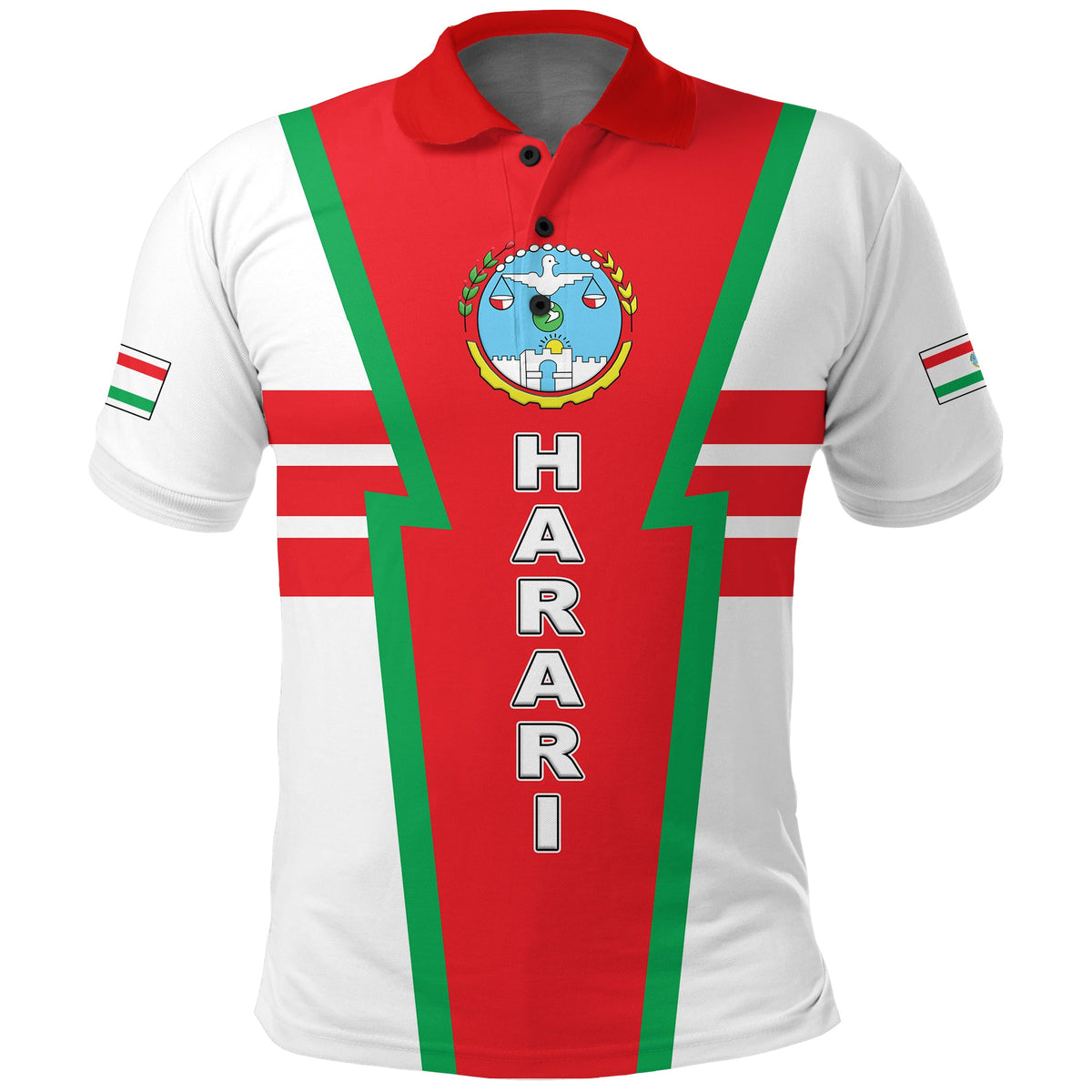 Harari Region Legend Ethiopia Polo Shirt LT12 - Wonder Print Shop