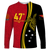 Papua New Guinea Independence Anniversary Polynesian Tribal Long Sleeve Shirt LT12 - Wonder Print Shop