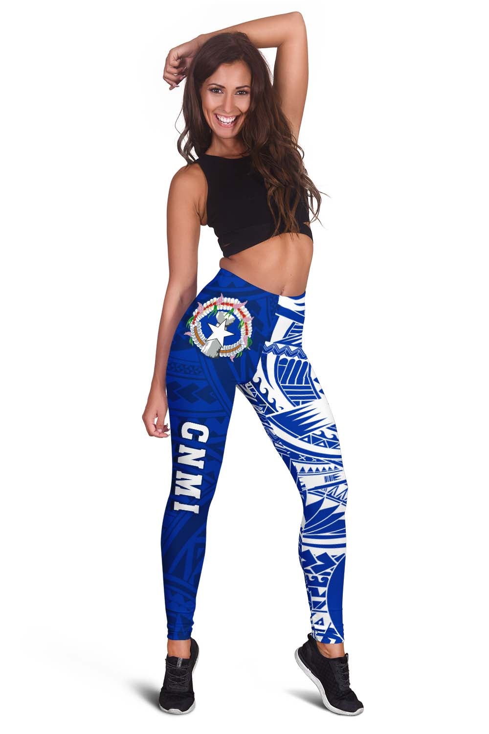 northern-mariana-islands-women-leggings-polynesian-cnmi-coat-of-arms