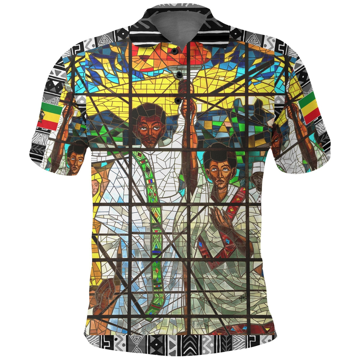 African Ethiopia Orthodox Polo Shirt The Total Liberation Of Africa LT20 - Wonder Print Shop