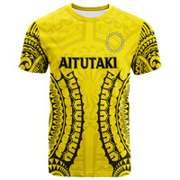 Custom Cook Islands T Shirt Aitutaki Tribal Pattern LT12 - Wonder Print Shop