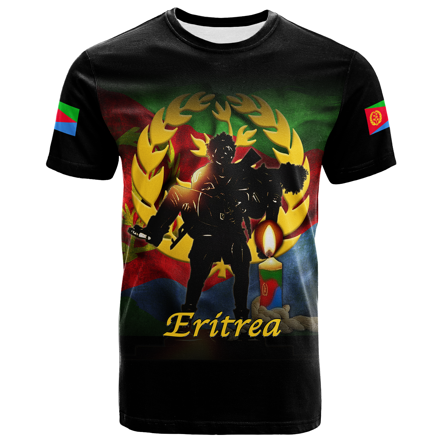 Eritrea Martyrs Day Candle Vigil T Shirt LT12 - Wonder Print Shop