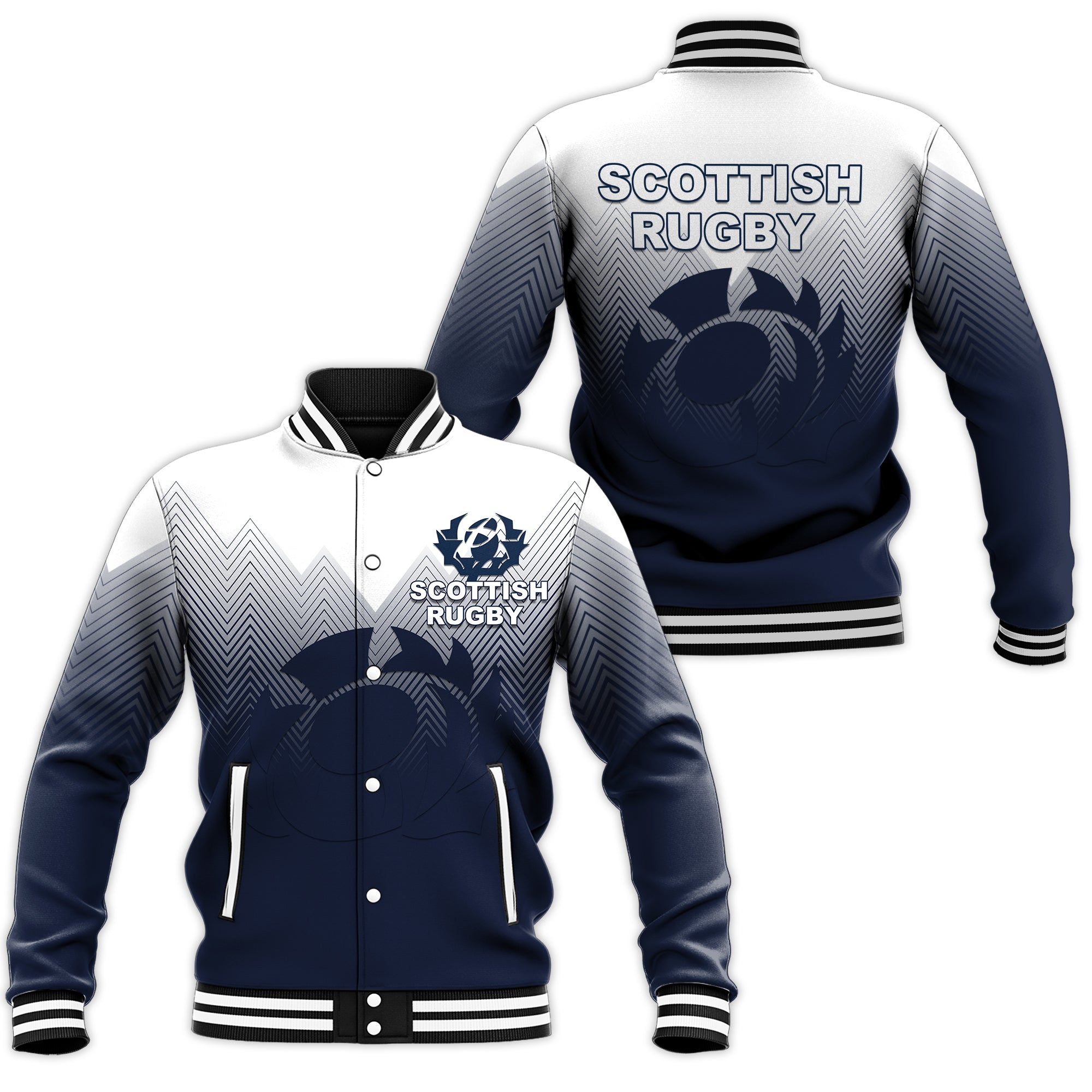Scottish Rugby Pride Baseball Jacket LT12 - Wonder Print Shop
