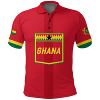 Custom Ghana Polo Shirt Football 2022 Champions Pride LT12 - Wonder Print Shop