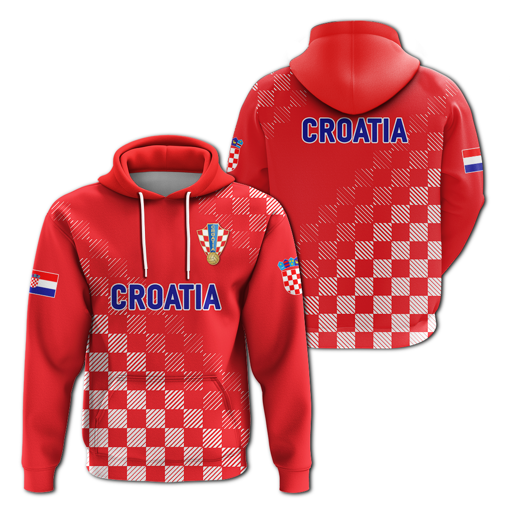 Croatia Hoodie Football 2022 Champions Pride Red LT12 - Wonder Print Shop