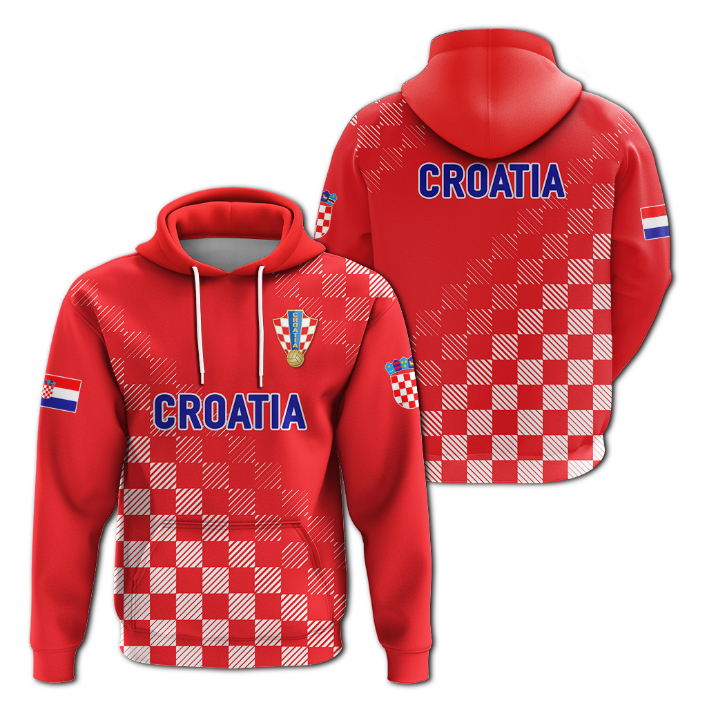 Croatia Football World Cup 2022 Champions Pride Hoodie Red 