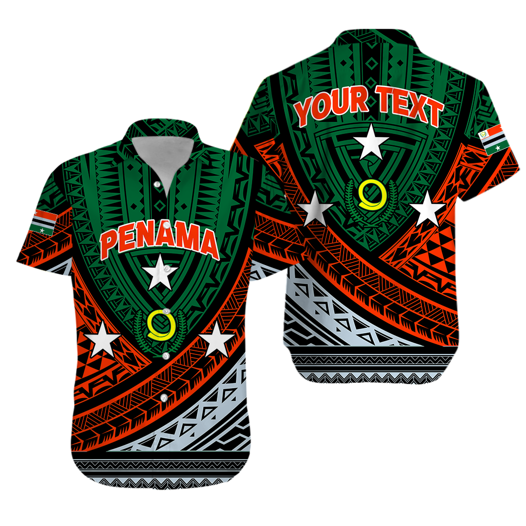 Personalised Vanuatu Penama Province Tribal Pattern Matching Hawaiian Shirt And Dress - LT12 - Wonder Print Shop