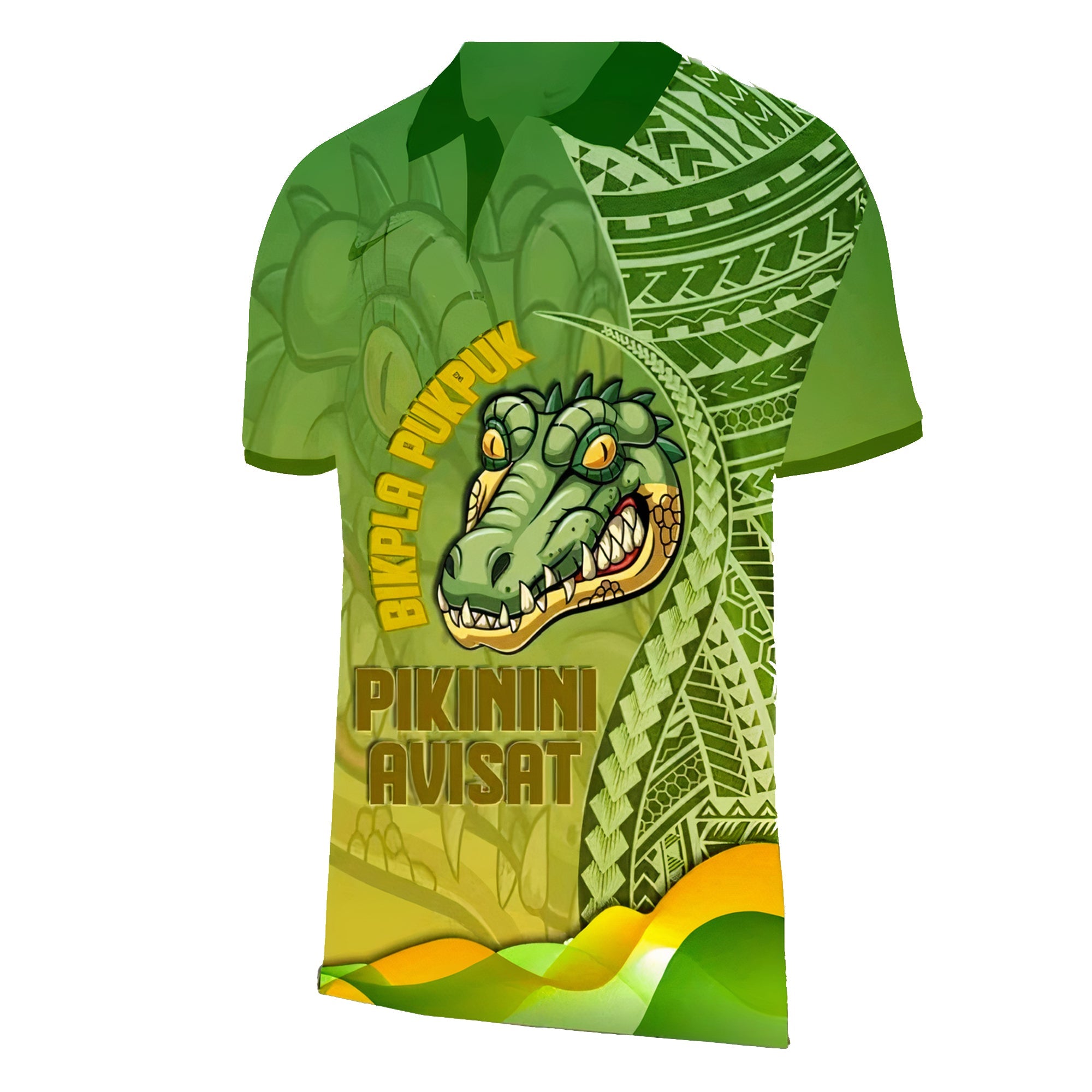 BIKPLA PUKPUK Polo Shirt Polynesian Style RLT13 - Wonder Print Shop