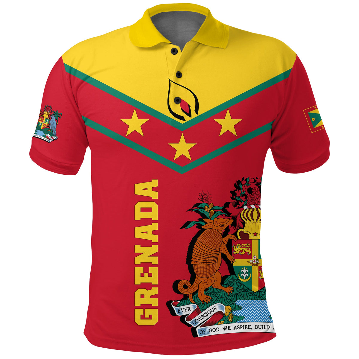 Grenada Polo Shirt Proud Grenadian LT12 - Wonder Print Shop