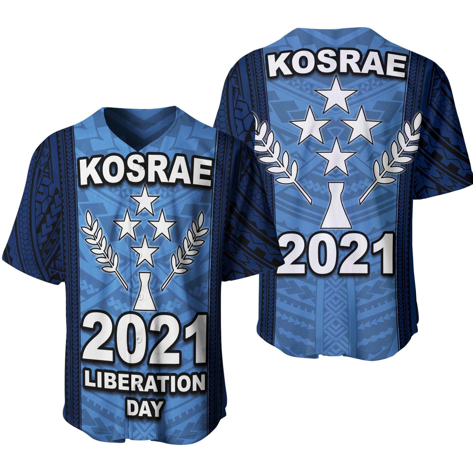 Kosrae Liberation Day 2021 Baseball Jersey LT20 - Wonder Print Shop