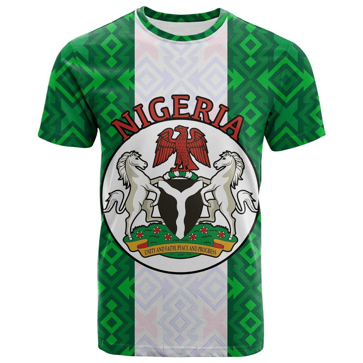 Nigeria African Patterns T Shirt LT20 - Wonder Print Shop