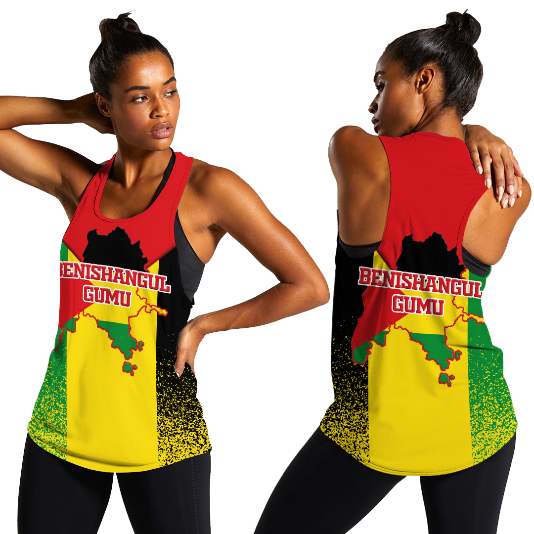 Benishangul-Gumuz Legend Ethiopia Women Tank Top LT12 - Wonder Print Shop