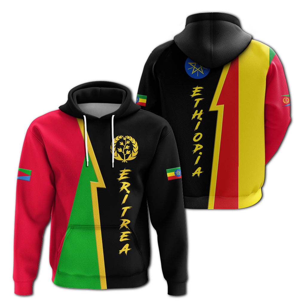 Eritrea Combine Ethiopia Flag Legend Hoodie LT12 - Wonder Print Shop