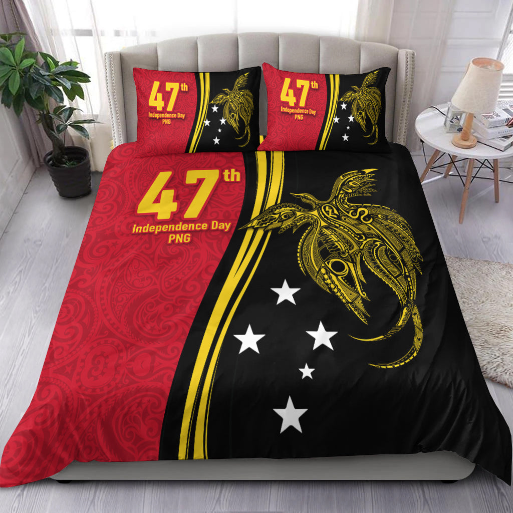 Papua New Guinea Independence Anniversary Polynesian Tribal Bedding Set LT12 - Wonder Print Shop