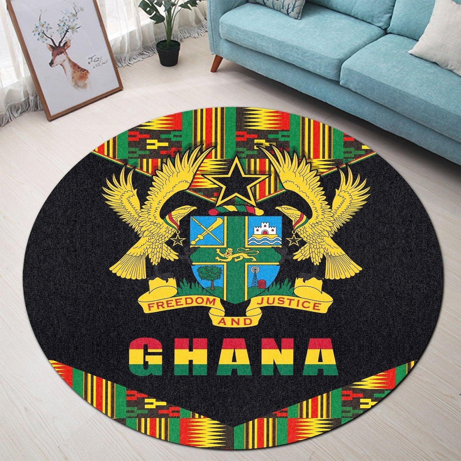 ghana-proud-round-carpet-ankara-kente