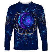 Celtic Moon Elven Style Long Sleeve Shirt LT12 - Wonder Print Shop