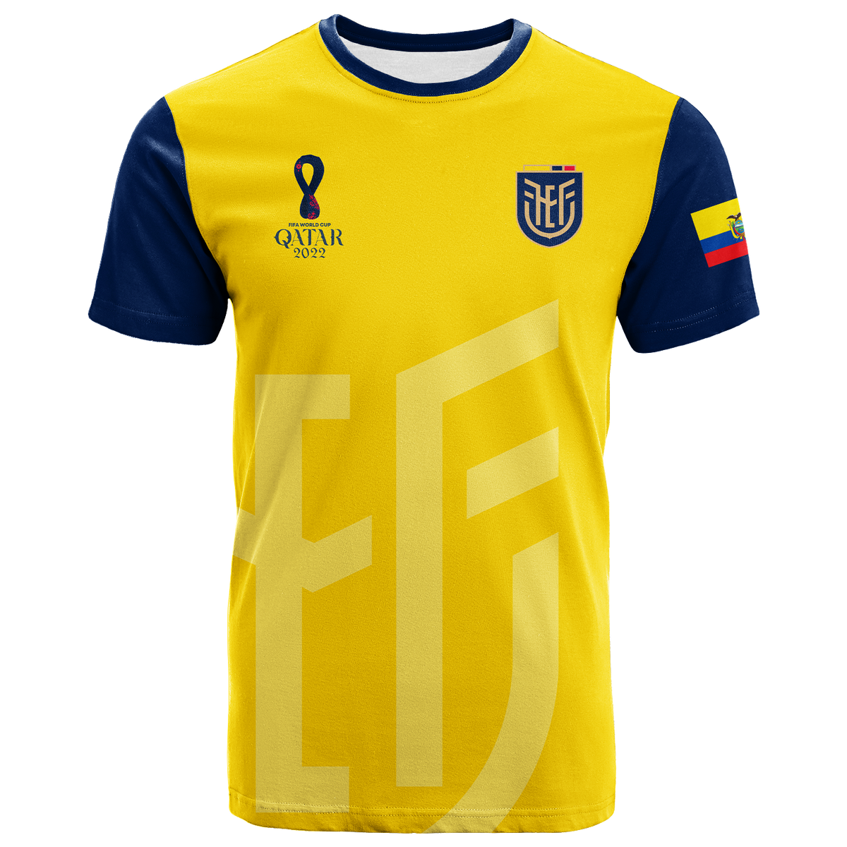 Ecuado T Shirt Football 2022 LT2 - Wonder Print Shop