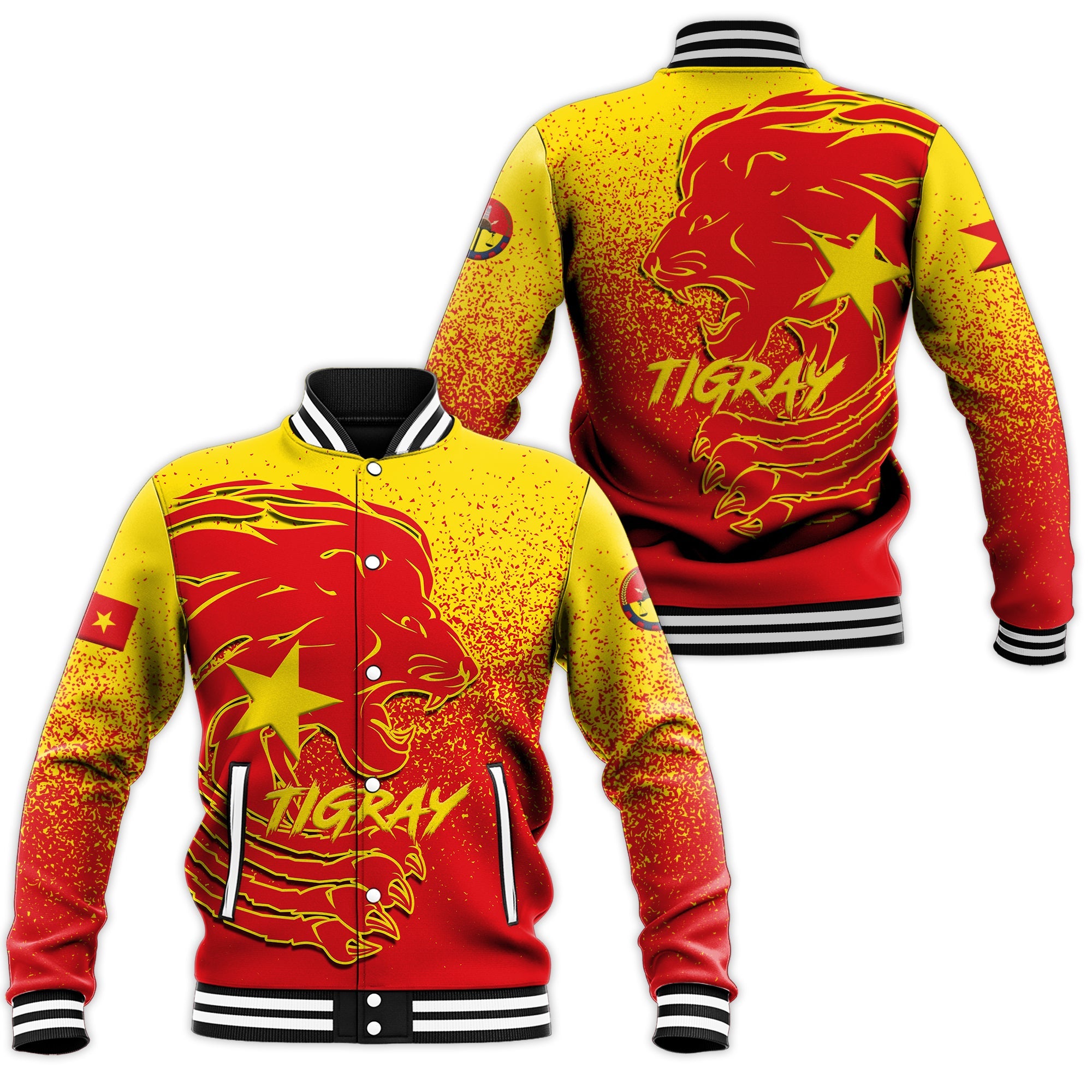 Tigray Lion Legend Baseball Jacket LT12 - Wonder Print Shop