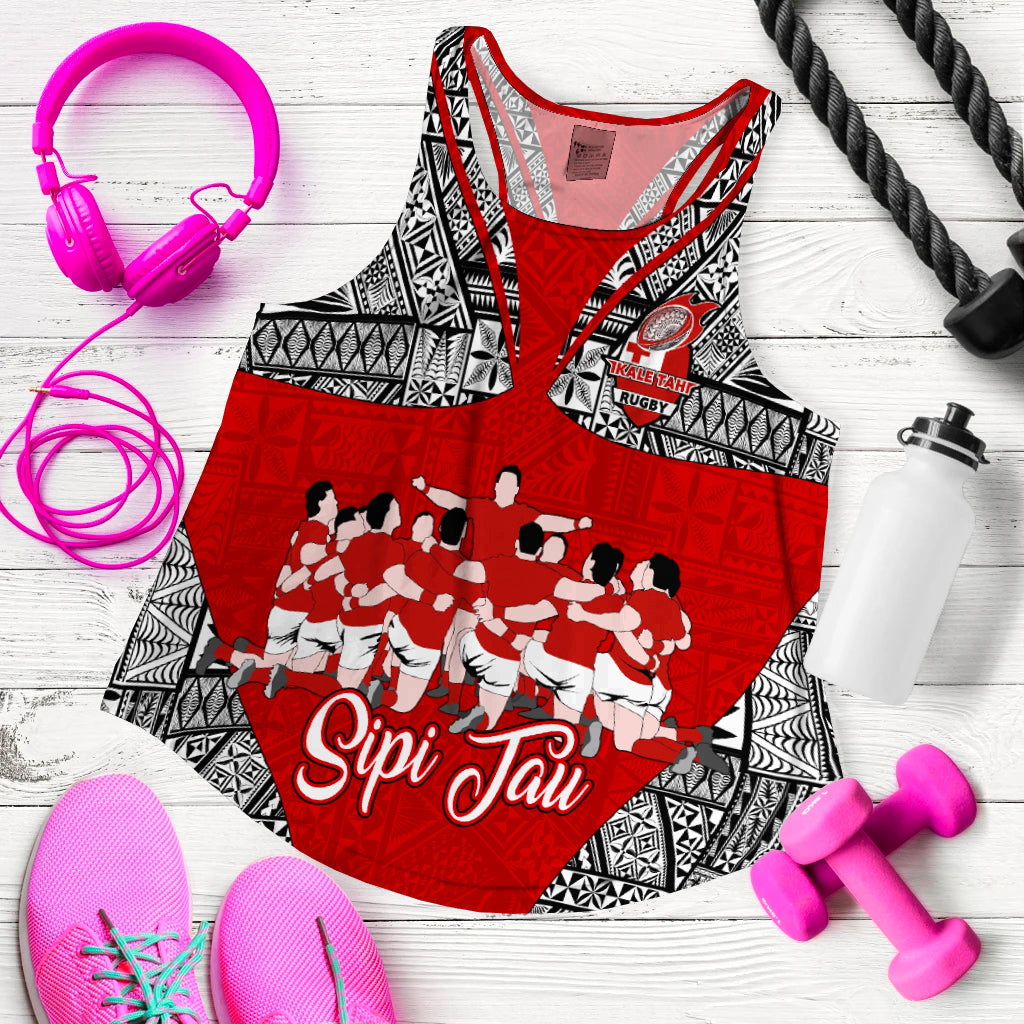 Tonga Rugby Ikale Tahi Sipi Tau Women Tank Top LT2 - Wonder Print Shop